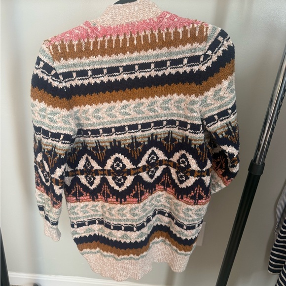 L.L. Bean Multicolor Patterned Cardigan - Picture 5 of 6